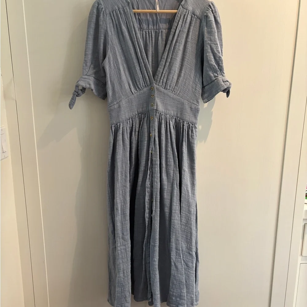 Free People Blue Midi dress